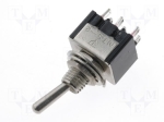 TSM202A1 Превключвател: ЦК ключ; 2 позиции; DPDT; ON-ON; 3A/250VAC; 20m? CK17